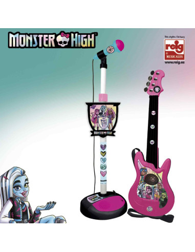 Conjunto Guitarra y Micro Monster High