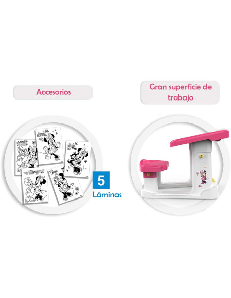 Pupitre Infantil, Incluye Láminas de Minnie Mouse