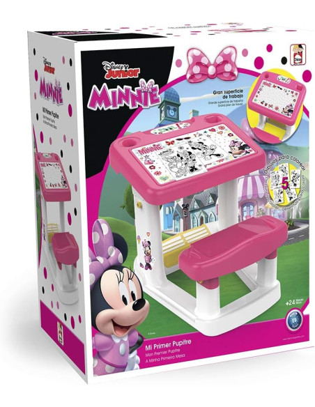 Pupitre Infantil, Incluye Láminas de Minnie Mouse