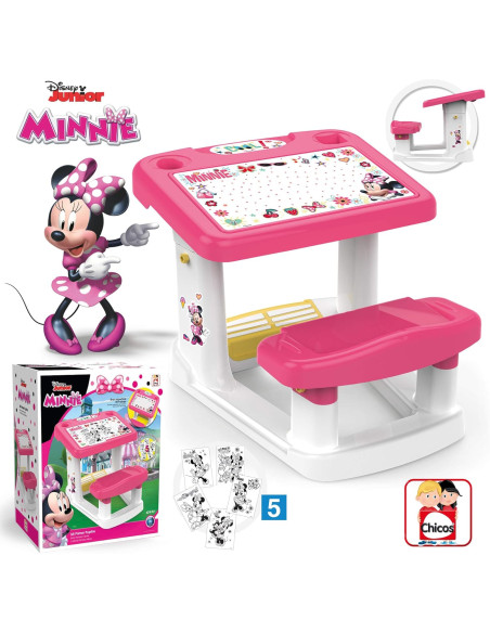 Pupitre Infantil, Incluye Láminas de Minnie Mouse