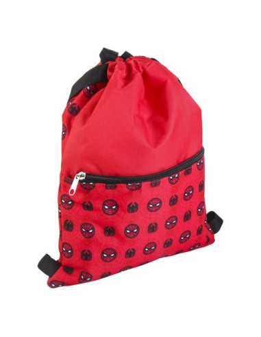 Mochila Saco Infantil Spiderman Rojo (27 X 33 X 1 Cm)