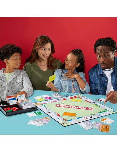 Monopoly Juego de Mesa clásico con Bandeja de...