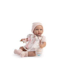 Muñeca con peso Lola Vestido Rosa 42cm 2