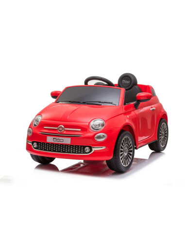 Coche Bateria Fiat 500 12v Rojo