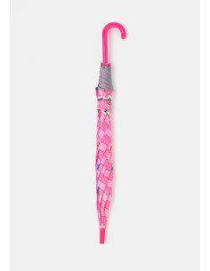 Paraguas infantil largo automático estampado - Rosa 2