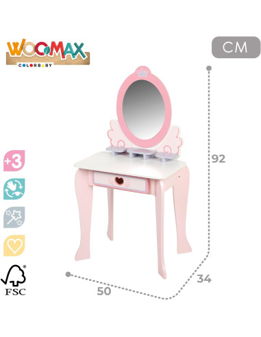 Tocador de Maquillaje para niñas con Taburete...
