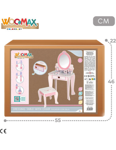 Tocador de Maquillaje para niñas con Taburete...
