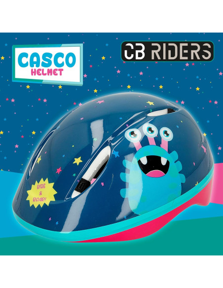 Set Casco y Protecciones para niños, Ride & Roar, Diseño Monstruos