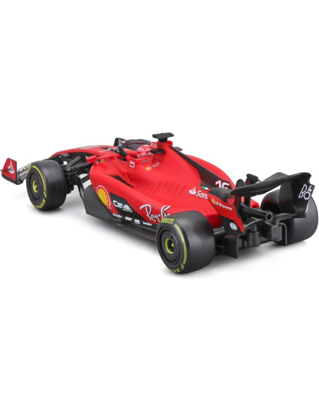 Tech RC Coche teledirigido Carrera Ferrari SF23, Licencia Oficial, Fórmula 1, Escala 1/24