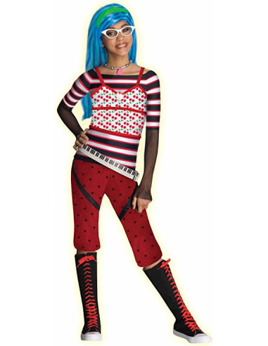 Monster High - Disfraz infantil de Ghoulia Yelps talla M 5 a 7 años