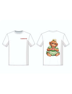 Camiseta blanca edición Flamenchitas  | Talla 6 años