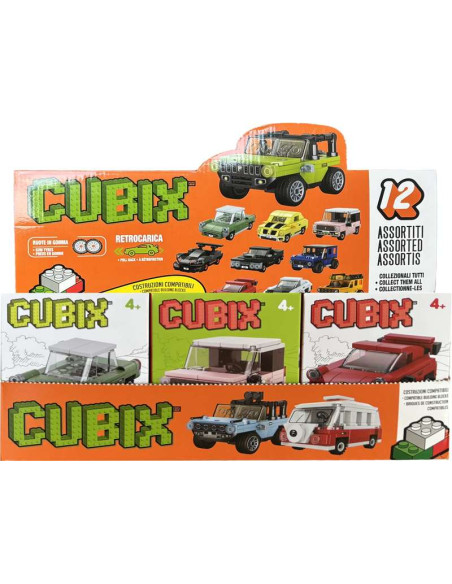 Coche de juguete Cubix con mecanismo de retroceso (12 modelos surtidos)