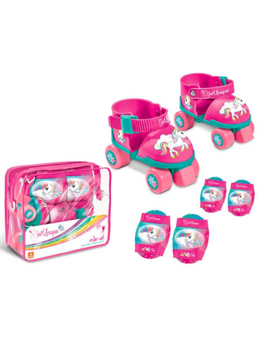 Bolsa Patines y Protecciones Unicornio 22-29