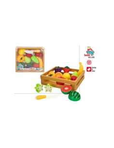 Set fruta y comidad en caja con velcro