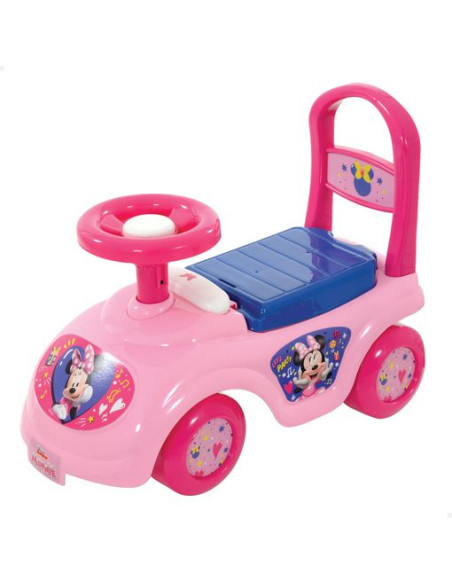 Minnie - Correpasillos Bebé Máx. 15 Kg Con Bocina, Teléfono Y Asiento Abatible Para Almacenaje 43x21