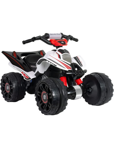 INJUSA – Quad Eléctrico Mercedes Benz ATV, Coche Eléctrico para Niños de 2 a 5 años, Batería 12V,