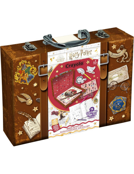 CRAYOLA - Estuche Mágico Harry Potter, Set Creativo con 30 Hojas de Actividades