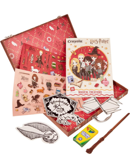 CRAYOLA - Estuche Mágico Harry Potter, Set Creativo con 30 Hojas de Actividades
