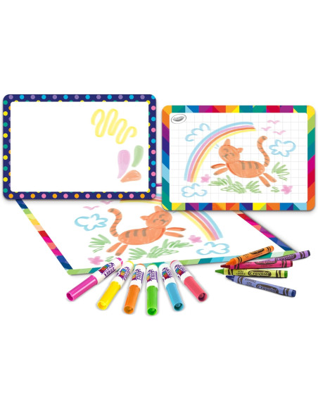 CRAYOLA - Creative Writing Board Set, Actividad educativa y creativa infantil con rotuladores y cera