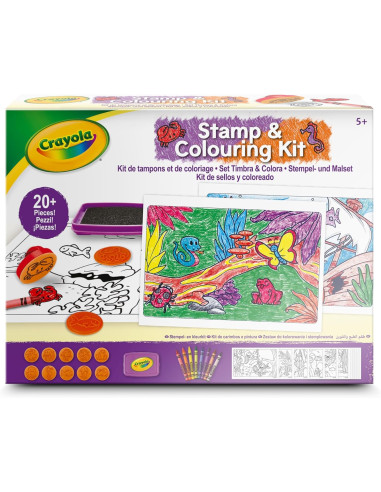 CRAYOLA - Stamp and Colouring Set, Actividad...