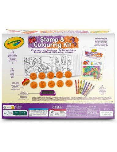 CRAYOLA - Stamp and Colouring Set, Actividad...