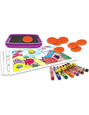 CRAYOLA - Stamp and Colouring Set, Actividad...