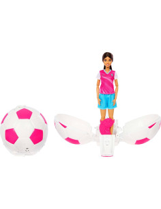 Barbie Team Roll and Reveal Muñeca Futbolista y Accesorios
