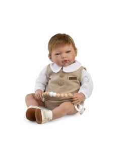 Muñeca Reborn Sam con pelo natural pegado