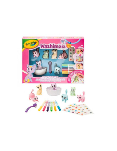 Crayola Washimals Pets Nueva Bañera 6 Mascotas Colores Pastel