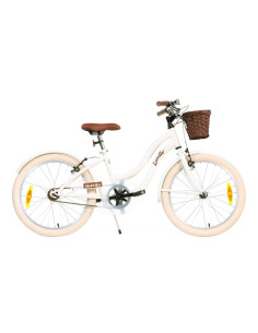 Bicicleta Infantil Retro Blanca Aurelia 20 " de 6 a 7 Años