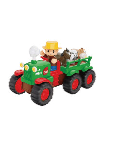 Tractor Animalitos de la Granja Infant Planet con luces y...