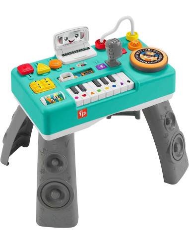 Fisher-Price Ríe y aprende Mesa de mezclas DJ musical Piano