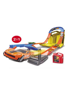 Bidón Pista de Carreras con 6 coches metálicos 2
