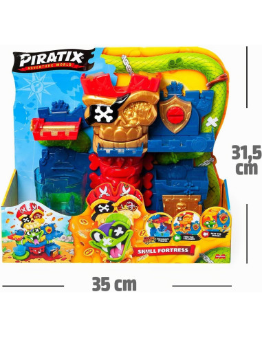 PIRATIX Skull Fortress–Fortaleza con Trampas...