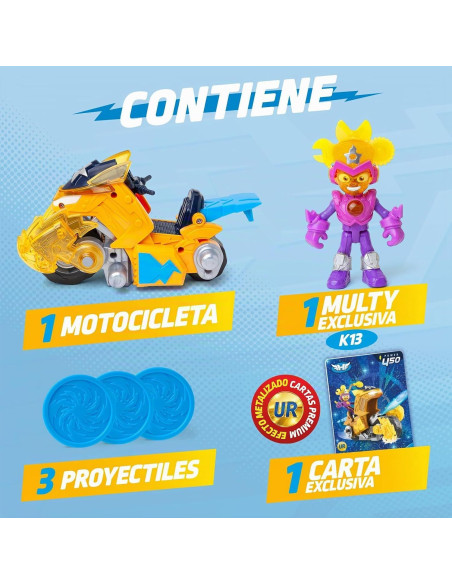 SUPERTHINGS – Moto Fighter Multy. Vehículo de Combate de Héroes de la Película