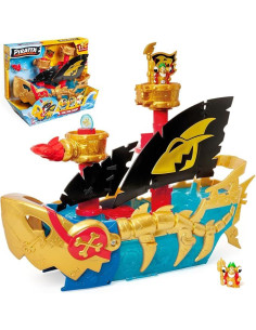 PIRATIX Shark Ship – Barco Tiburón de Piratix Que Atrapa...