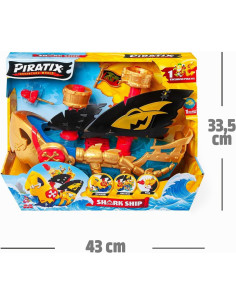 PIRATIX Shark Ship – Barco Tiburón de Piratix Que Atrapa... 2