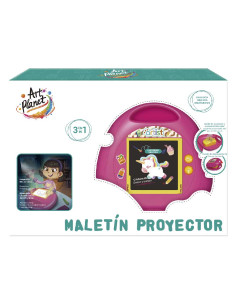 Maletín Proyector Art Planet – Set creativo 3 en 1 con 56...