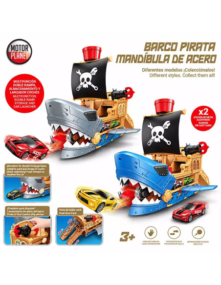 Barco Pirata Mandíbula de Acero Motor Planet