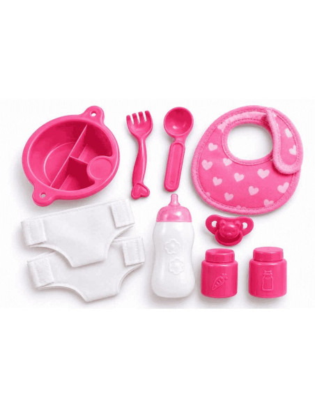 PequeBB Set Accesorios Baby Comiditas – 10 Accesorios