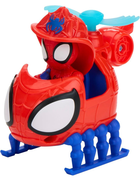 Marvel Spidey and His Amazing Friends, Rescue-Webs, Camión de Bomberos, Figura de acción de 7,6 cm