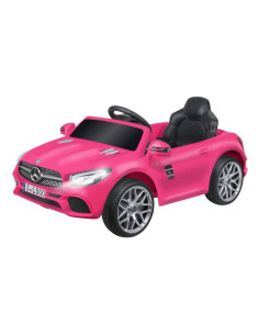 Coche eléctrico Mercedes SL500 rosa de 12 voltios