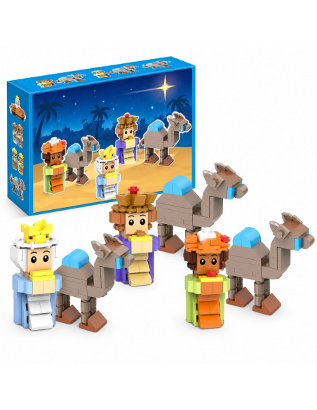Set de Construcción 3 Reyes Magos con 3 Camellos – 276 Piezas