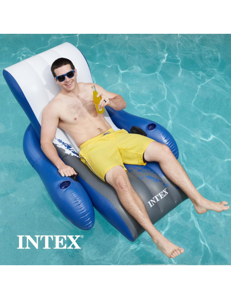 Sillón Hinchable reclinable flotante, 71 x 53 pulgadas