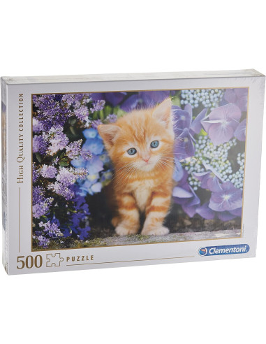 Puzzle 500 piezas, Diseño Gatito Rubio