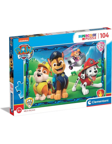 Puzzle infantil 104 piezas Patrulla Canina