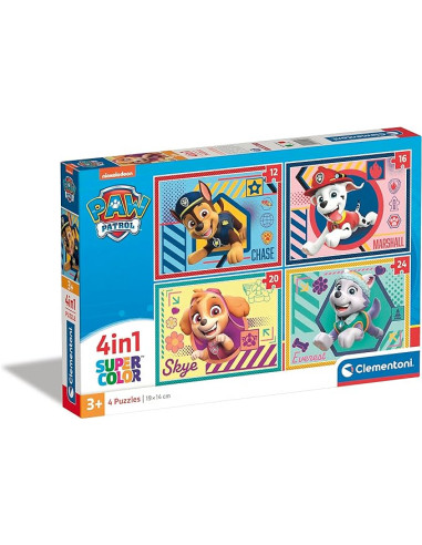 Puzzles de Patrulla Canina 4 en 1