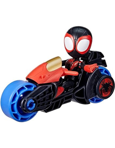 Spidey And His Amazing Friends Miles Morales y Motocicleta