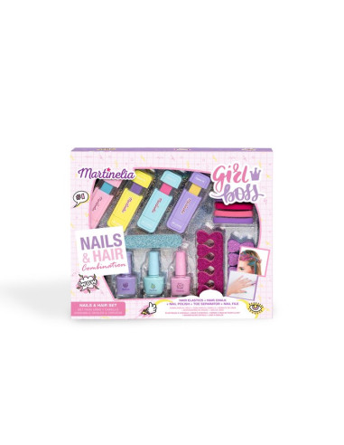 Set de peinado y uñas super girl martinelia