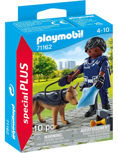 PLAYMOBIL Policía con Perro - 71162